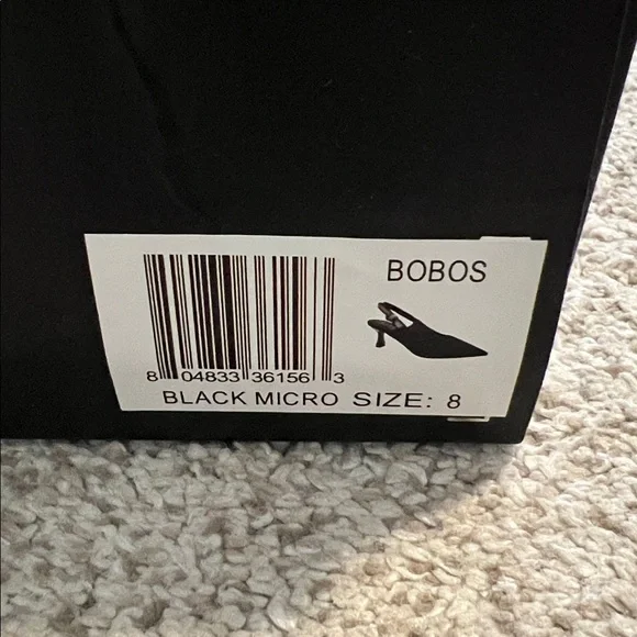 Black Slingback Heels w/ Bows - Picture 4 of 4